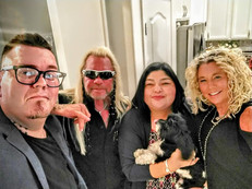 with Derricks friend Dog the Bounty Hunter